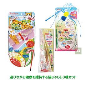 【送料込み3種セット】 びょんびょん・カサカサじゃらしクモさん・まゆ歯みがき ペッツルート 日本製 メール便