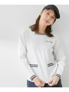 �ySALE�^30%OFF�z�~�j�P�[�u�����v���[�g�g�������v���I�[�o�[ JUN&ROPE' �W�����A���h���y �g�b�v�X �j�b�g �O���[�� �l�C�r�[ �z���C�g�yRBA_E�z�y���������z[Rakuten Fashion]