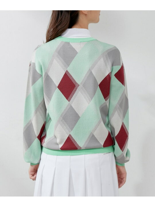 楽天市場】【SALE／30%OFF】マルチアーガイル柄パフ袖プルオーバー  