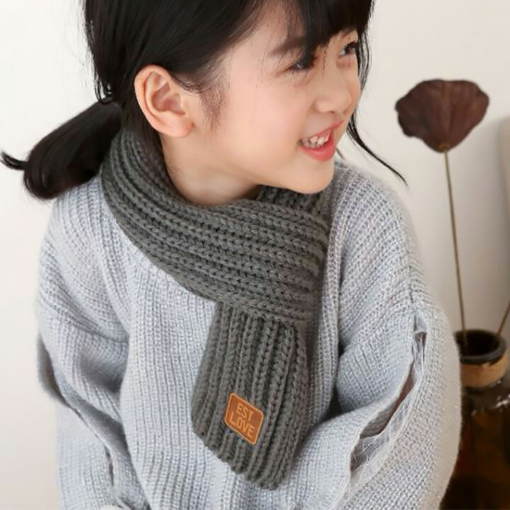 子供用 スカーフ 双子 可愛い 姉妹 クリスマスプレゼント スウィート 男の子 暖かい マフラー 女の子 誕生日