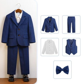 【最大500円オフクーポン】 男の子 フォーマル スーツ 七五三 子供服 スーツセット 90 100 110 120 140 3歳 5歳 7歳 パンツベスト シャツ 子供 セレモニーベスト 長袖 セット 小学生 誕生日 撮影 小学校 ベビー 結婚式 キッズ 発表会 ジャケット td 冬 クリスマス
