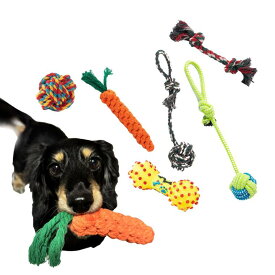 【本日最大500円オフ】 犬 おもちゃ ロープ 紐 セット ボール 音が鳴る 壊れない 頑丈 小型犬 中型犬 大型犬 噛んでも壊れない ペット服 ロープトイ 噛むおもちゃ 玩具 歯磨き 紐付き ストレス発散 デンタルケア コットン 2000円ポッキリ プレゼント ギフト 夏