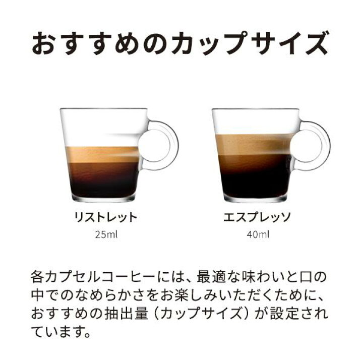 公式 ネスプレッソ リストレット 5本セット 50カプセル オリジナル ORIGINAL 専用カプセル コーヒーカプセル カプセルコーヒー コーヒーメーカー カプセル エスプレッソ コーヒーマシン エスプレッソマシン コロンビア 珈琲 コーヒー アメリカーノ