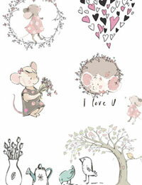 【コットン】I_love_Mous(16種類イラスト)VH-DTPオックスフォードカットクロス