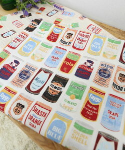 楽天市場 コットン ヴィンテージ缶ラベル イラストパターンコットン 手作り 手芸 ヴィンテージ 缶デザイン 商用利用可 マスク素材と手芸生地のネスホーム