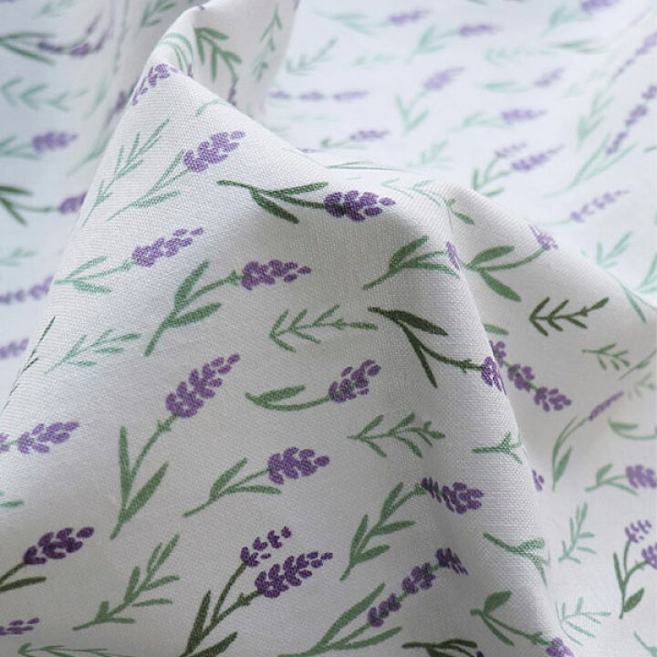 楽天市場 コットン ラベンダーパフュームコットン 手作り 手芸 花柄 商用利用可 マスク素材と手芸生地のネスホーム