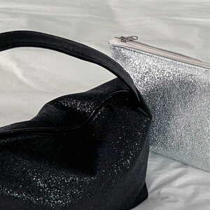 【お取り寄せ】( かばん生地 ) 星空グリッター生地 (Starry Night Glitter Fabric) 2color │ 巾125cm【 商用利用可 】