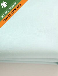 【コットン】Eggshell_Blueピュアオーガニックコットン(抗菌防臭加工済み)