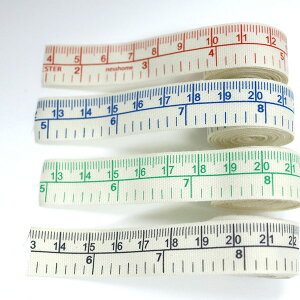 ( 手芸テープ ) リアルテープメジャーコットン 4color 【 商用利用可 】