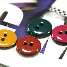 ( ボタン ) カラフルヤシボタン(2個set)【 商用利用可 】