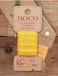 ふっくらとしたステッチやボタン付けに 刺繍糸にも使える手縫い専用の糸です 糸 商舗 FUJIX 商用利用可 モコカラー20色 最新号掲載アイテム 手縫いステッチ糸MOCO フジックス