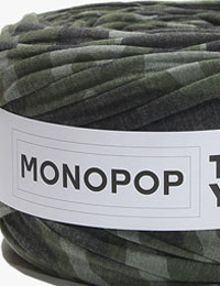 【Tシャツヤーン】ミリタリー/モノポップMONOPOPTシャツヤーン/ズパゲッティスタイル