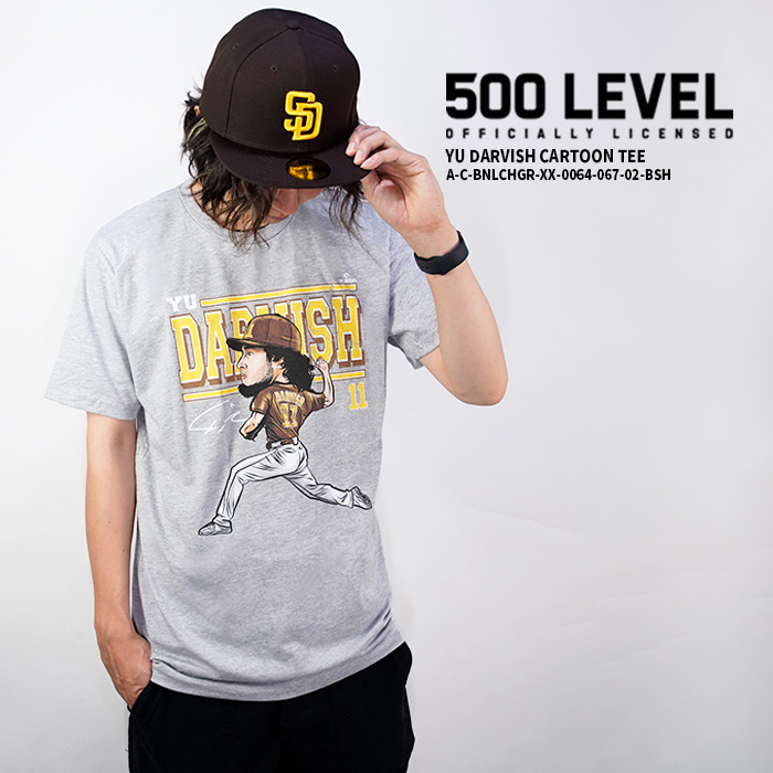 楽天市場】500 レベル Tシャツ 500 LEVEL YU DARVISH CARTOON TEE A-C