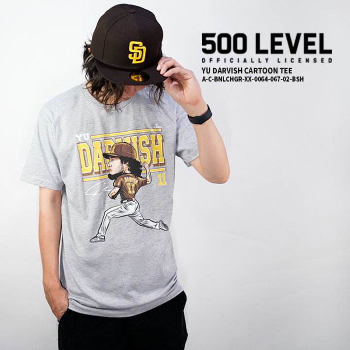 楽天市場】500 レベル Tシャツ 500 LEVEL YU DARVISH CARTOON TEE A-C 