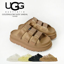 レビューでクーポン★アグ サンダル UGG GOLDENGLOW SLIDE SANDAL 1167430 ゴールデングロウ スライドサンダル クッション EVA 滑りにくい 疲れにくい 厚底 レディース ウーマンズ 女性