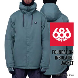 [日本正規品]スノーボード ウェア シックスエイトシックス ジャケット 2024 686 MEN'S FOUNDATION INSULATED JACKET ファンデーションジャケット Cypress Green スノボー 23-24 男性 メンズ