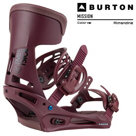 [日本正規品]スノーボード ビンディング バートン ミッション リフレックス 2024 BURTON MEN'S MISSION Re:Flex Almandine バインディング スノボー 23-24 男性 メンズ