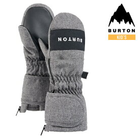 [日本正規品]スノーボード 手袋 バートン 2024 BURTON TODDLERS' MITTENS Gray Heather バートン キッズ ベント ミトン グレー スノーボード グローブ 23-24