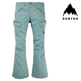 [日本正規品]スノーボード ウェア バートン パンツ 2024 BURTON WOMEN'S GLORIA STRETCH 2L PANTS Rock Lichen レディース ウーマンズ 女性 スノボー 23-24 日本正規品