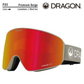 [日本正規品]スノーボード ゴーグル ドラゴン 2024 DRAGON PXV Premium Beige/Lumalens J.Red Ion H06 スノボー 23-24 スキー