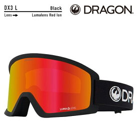[日本正規品]スノーボード ゴーグル ドラゴン 2024 DRAGON DX3 L Black/Lumalens Red Ion S02 スノボー 23-24 スキー