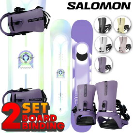 ［今だけ取付無料!!]サロモン ボード × ビンディング 2点セット 2024 SALOMON LOTUS × RHYTHM ロータス リズム 2点SET バインディング スノーボード ビンディング 板 ボード スノボー 女性 レディース ウーマンズ エントリーモデル 初心者 ビギナー[日本正規品]