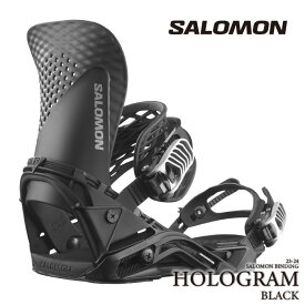 [日本正規品]スノーボード ビンディング サロモン ホログラム 2024 SALOMON HOLOGRAM Black ブラック 黒 バインディング スノボー 23-24 男性 メンズ
