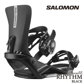 [日本正規品]スノーボード ビンディング サロモン リズム 2024 SALOMON RHYTHM Black ブラック 黒 バインディング スノボー 23-24 男性 メンズ