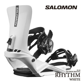 [日本正規品]スノーボード ビンディング サロモン リズム 2024 SALOMON RHYTHM White ホワイト 白 バインディング スノボー 23-24 男性 メンズ