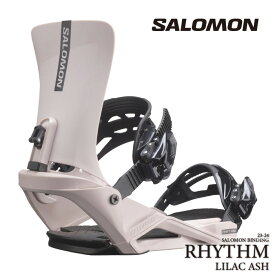 [日本正規品]スノーボード ビンディング サロモン リズム 2024 SALOMON RHYTHM Lilac Ash ライラックアッシュ バインディング スノボー 23-24 男性 メンズ