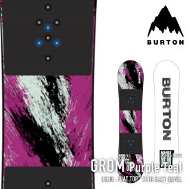 レビューでクーポン★[日本正規品] スノーボード 板 バートン BURTON GROM Purple Teal グロム キッズ ユース こども 25-26