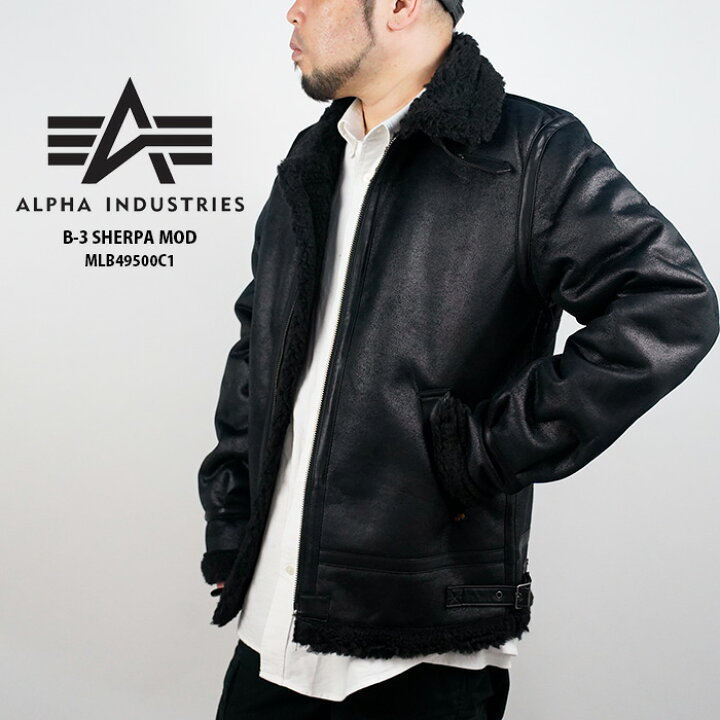 楽天市場】アルファ フライトジャケット Alpha B-3 SHERPA MOD 