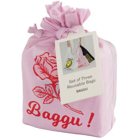 バグゥ エコバッグ トートバッグ BAGGU STANDARD BAGGU BAG BAG SET OF 3 1390-F102 エコバック 3枚セット 3セット スタンダードバグゥ バッグ ポリエステル製 レジ袋 ビニール袋