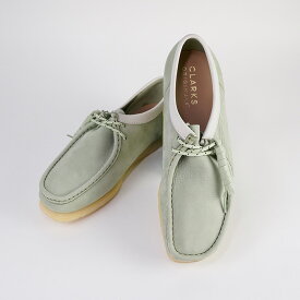 クラークス ワラビー ブーツ CLARKS ORIGINALS WALLABEE 26165557 Pale Green ペイル グリーン スエード 【USサイズ】 ブーツ カジュアル シューズ メンズ 男性