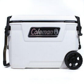 コールマン クーラーボックス ホイール付き COLEMAN CONVOY COOLER 65QT WHL 2156100 62L White Black White 白 ホワイト コンボイ 大型 キャンプ アウトドア BBQ 釣り 部活 スポーツ キャリー タイヤ ウィール