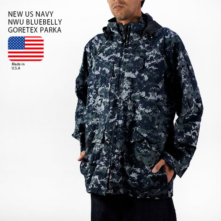 楽天市場】ゴアテックスジャケット U.S.NAVY NWU BLUEBELLY GORETEX  