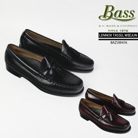 G.H Bass ローファー LENNOX TASSEL WEEJUN BAZ3W476 ジーエイチバス レノックス タッセルローファー 革靴 レザーソール ビジネスシューズ メンズ 男性