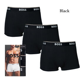 レビューでクーポン★ヒューゴボス ボクサータイプ 3枚セット HUGO BOSS 3P POWER BOXER TRUNK 10242934 01 3枚セット トランク トリプルパック ブラック 黒 グレー 男性 3枚 ボクサーブリーフ ボクサーパンツ