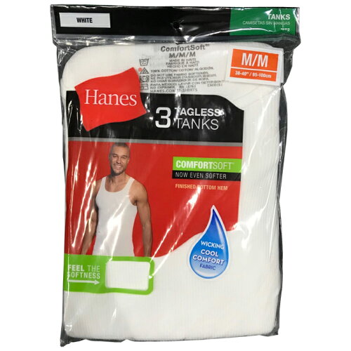 楽天市場 まとめ買いで送料無料 ヘインズ タンクトップ 3枚組み Hanes P3 White A Shirt 372 メンズ 男性 Sale セール ホワイト Crng Zrc Ne S T
