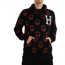 ハフ × スピットファイヤー プルオーバー パーカー HUF SPITFIRE BIGHEAD PO HOODIE FL00081 ビッグヘッド フーディー ハフ スケート スケーター SB スケートボード