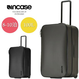 [旧品/アウトレット]インケース スーツケース INCASE VIA ROLLER 29 100L INTR10069 8泊～10泊 100L Black Grey 国内 海外 旅行 出張 長期向け ユニセックス キャスター コロコロローラー 男性 女性 飛行機 収納 在庫処分 sale