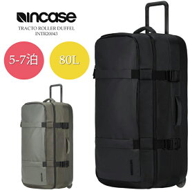 [旧モデル]インケース スーツケース INCASE TRACTO ROLLER DUFFEL INTR20043 5泊～7泊 80L Black Grey 国内 海外 旅行 出張 長期向け ユニセックス キャスター コロコロ ローラー 男性 女性 飛行機 在庫処分 セール