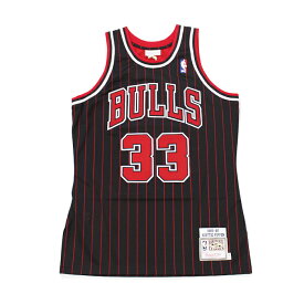 ミッチェル＆ネス ユニフォーム MITCHELL & NESS Authentic Jersey - Scottie Pippen #33 7226A300958SPIPP Black ピッペン シカゴブルズ オーセンティック バスケット ジャージー 大きいサイズ バスケ メンズ性 sale セール