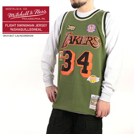 ミッチェル＆ネス ユニフォーム MITCHELL & NESS FLIGHT SWINGMAN JERSEY 96-97 SHAQUILLE ONEAL LOS ANGELES LAKERS SMJY4847-LAL96SONDKGN シャキールオニール シャック ロサンゼルス レイカーズ スウィングマン ジャージー 大きいサイズ バスケ メンズ 男性