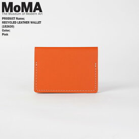 モマ ミニウォレット MOMA RECYCLED LEATHER WALLET #152630 Pink VACAV ウォレット カードケース 薄型 ミニマル 小銭入れなし リサイクルレザー 旅行 便利グッズ
