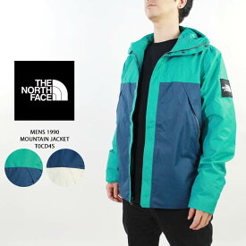 ノースフェイス マウンテンジャケット THE NORTH FACE MENS 1990 MOUNTAIN JACKET T0CD4S Navy Teal White ナイロンジャケット ロゴ 秋冬 メンズ 男性