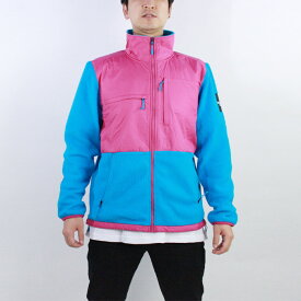 ノースフェイス フリース フルジップジャケット THE NORTH FACE DENALI FLEECE JACKET NF0A381M Acoustic Blue Festival Blue Pink カラーブロック デナリフリースジャケット 秋冬 メンズ 男性