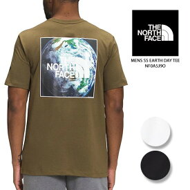 ノースフェイス 半袖ロゴTシャツ THE NORTH MENS SS EARTH DAY TEE NF0A5J9O 白 ホワイト 緑 オリーブ 黒 ブラック ロゴTシャツ メンズ 男性 ユニセックス 春夏