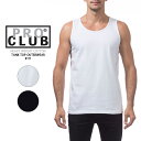 レビューでクーポン★プロクラブ ノースリーブ 袖なし PROCLUB HEAVY WEIGHT COTTON TANK TOP OUTERWEAR #111 Snow White ヘビーウェイト コットン 厚手 メンズ 男性