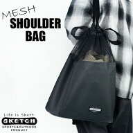 レビューでクーポン★メッシュショルダーバッグ ブーツケース sketch MESH SHOULDER BAG BOOTSCASE スケ…